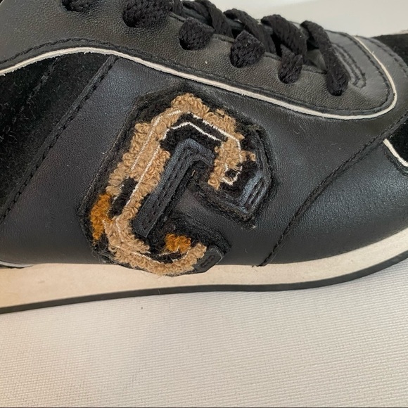 Coach Rebecca Varsity Black/Saddle Tan Sneakers - Picture 2 of 14